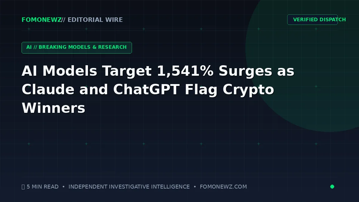 Futuristic AI neural networks analyzing crypto market charts and tokens with glowing digital data streams.