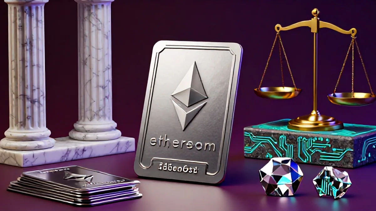 Cinematic 3D render of a secure cryptographic vault with breached glowing titanium endpoint nodes