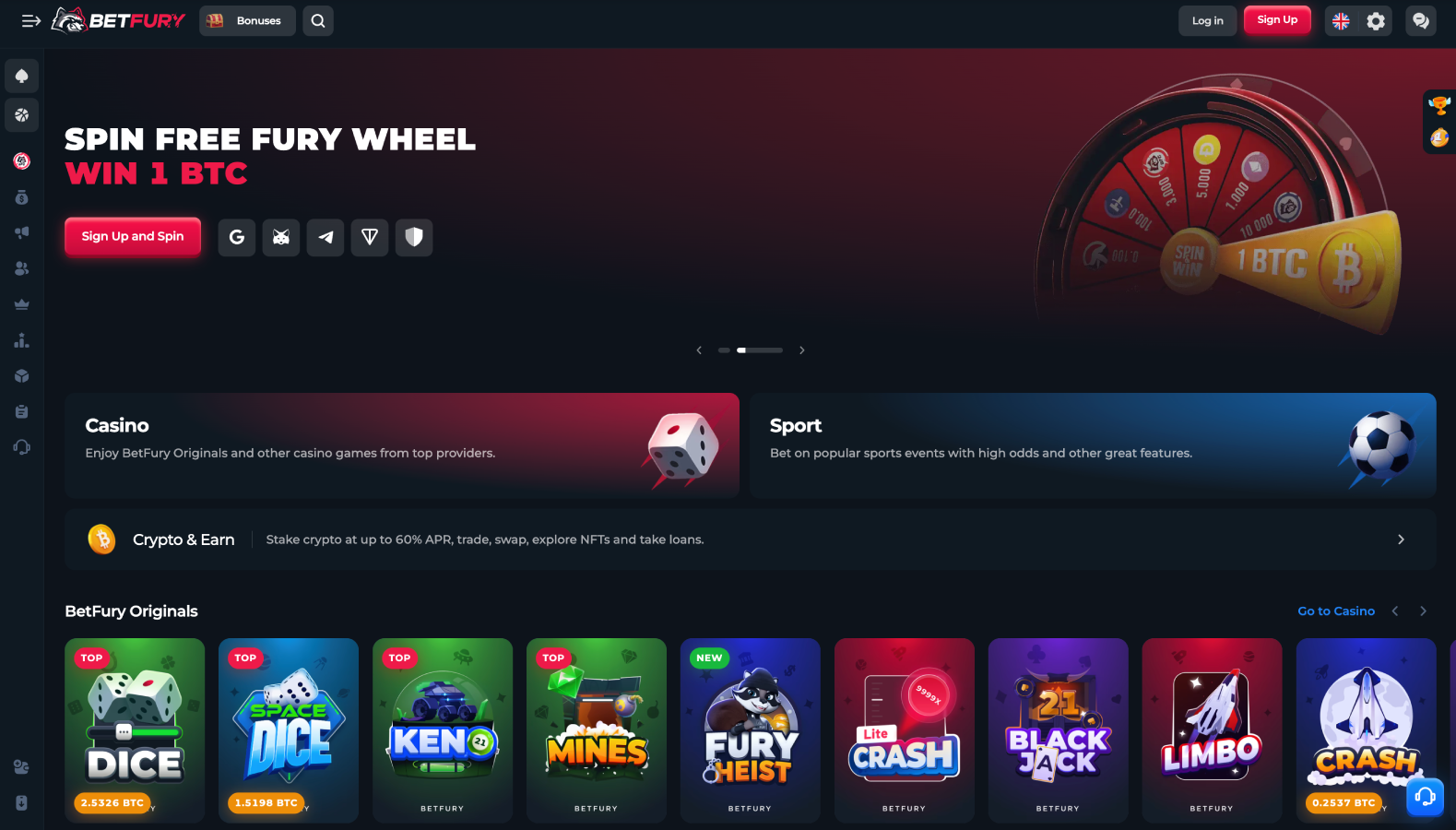 BetFury Web3 Staking & Casino