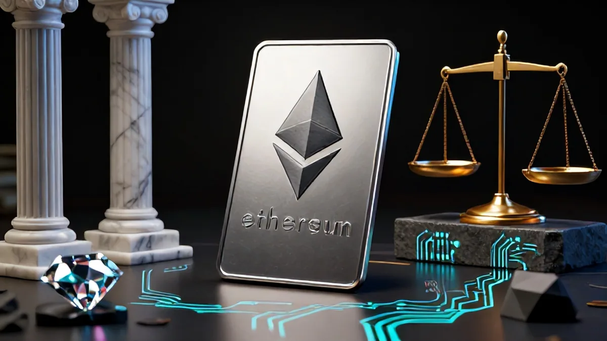 Editorial illustration depicting a digital stablecoin vault under emergency security lockdown with law enforcement digital tracking vectors.