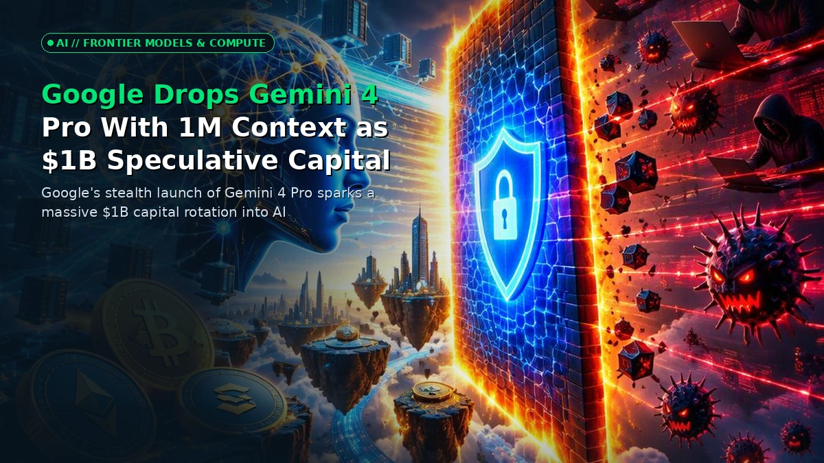 Futuristic digital rendering of neural network infrastructure pulsing with data streams and cyberpunk security shields.