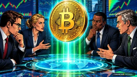 CoinTelegraph-style comic editorial illustration for Meme Economy: NYSE Tokenization Meets Tariff Turmoil as Trump Shakes Crypto Majors