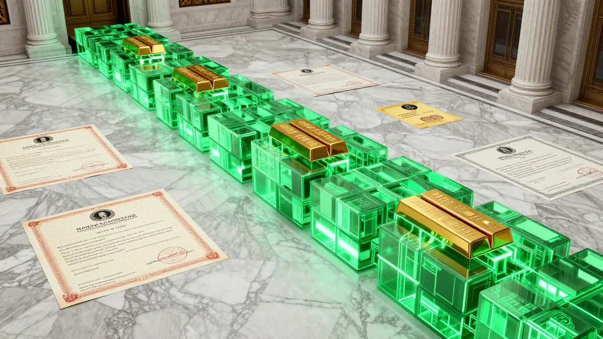 Detailed conceptual illustration of digital security shielding a hardware wallet from malware code streams