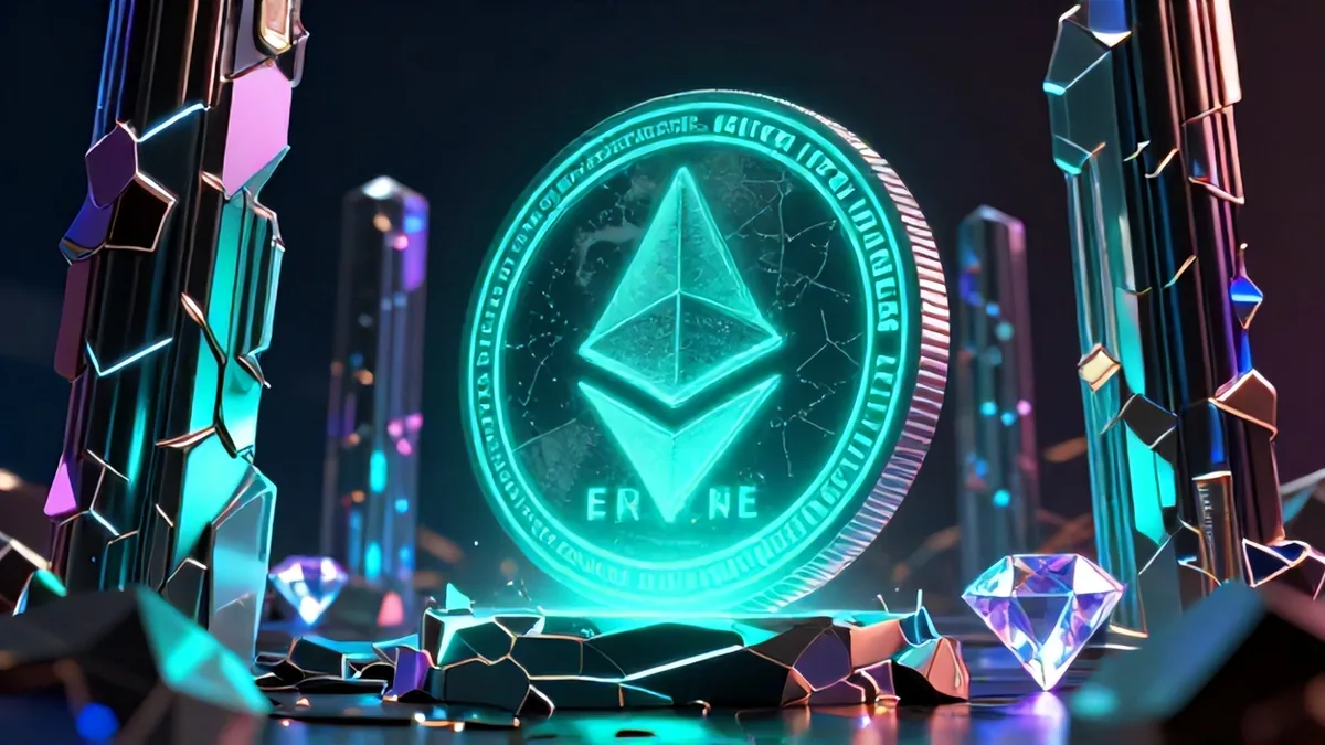 Glowing RUNE and decentralized liquidity architecture pulsing with green energy amid shattered centralized exchange platforms.