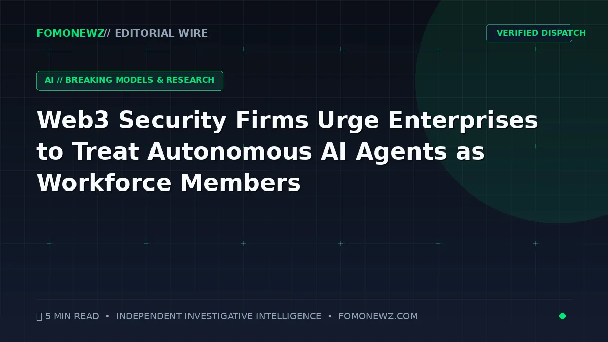 Editorial illustration of autonomous AI agents interacting with decentralized finance infrastructure and high-value liquidity pools.